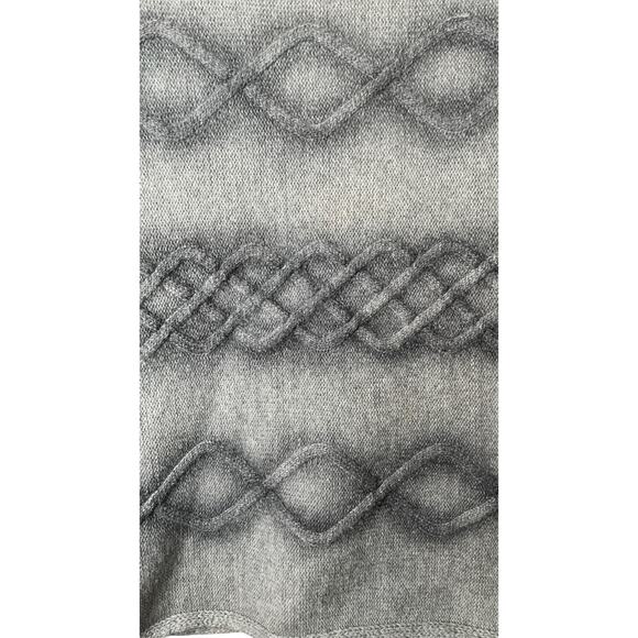 Biancalancia Gray Cable Knit Sweater Vest Sz 42 Merino Wool, Silk & Cashmere - Picture 7 of 7